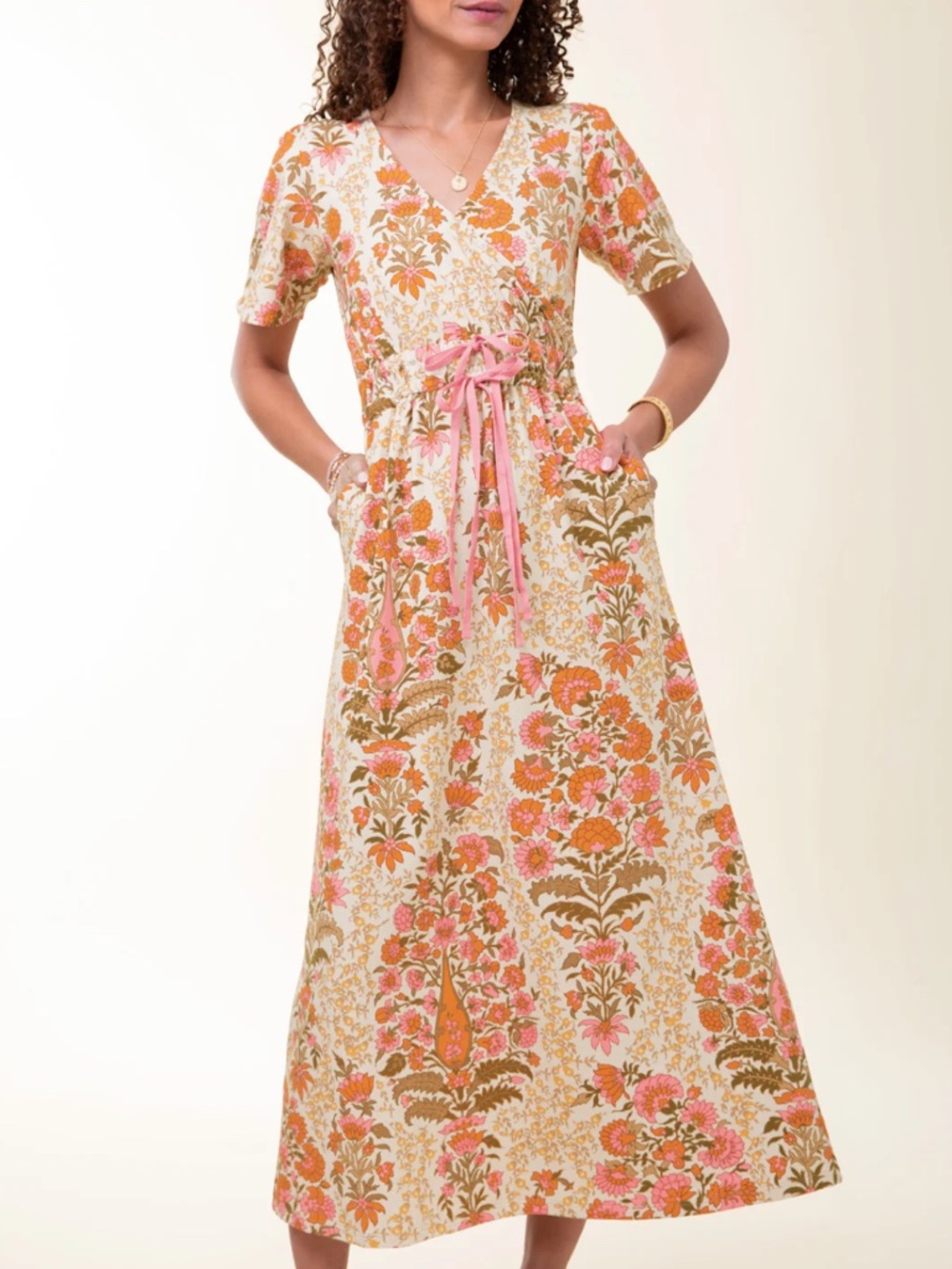 Lea Midi Dress McAllister Paisley XS NWOT